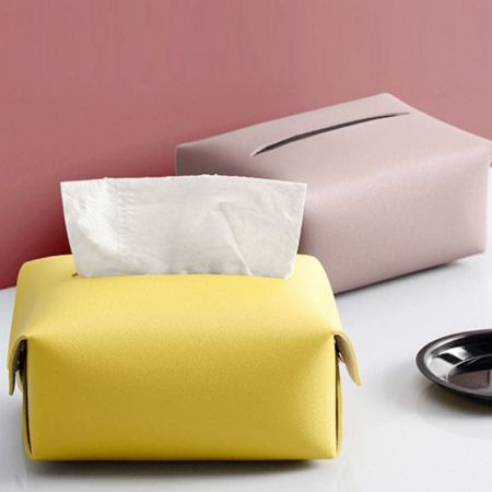 Wholesale leather tissue box cover