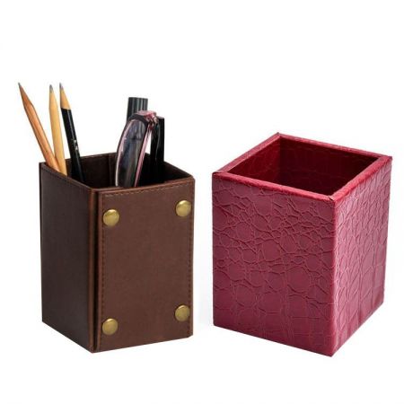 pen stand leather