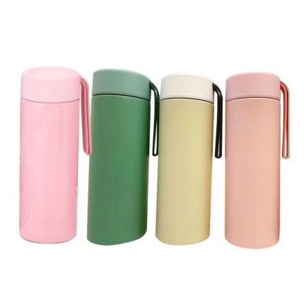 Vacuum Bottles with Silicone Strap (350ml or 450ml) - Vacuum Thermos Bottle