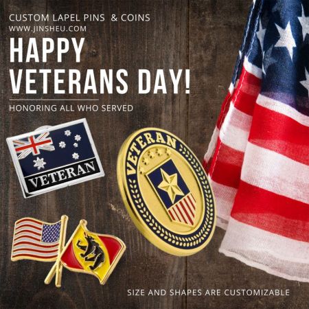 Custom Veterans Lapel Pins, Veteran Coins - Pins and coins for veterans