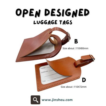 wholesale Genuine Leather Luggage Tags