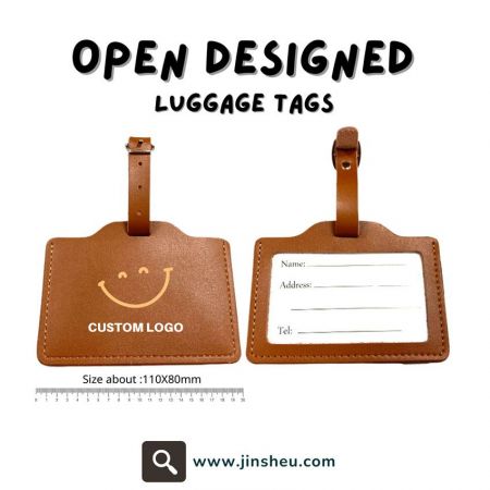 leather luggage tags personalized