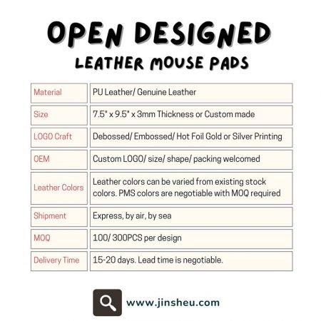 Top Quality Leather Mouse Pad Wholesale