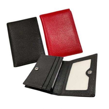 Custom leather card wallet