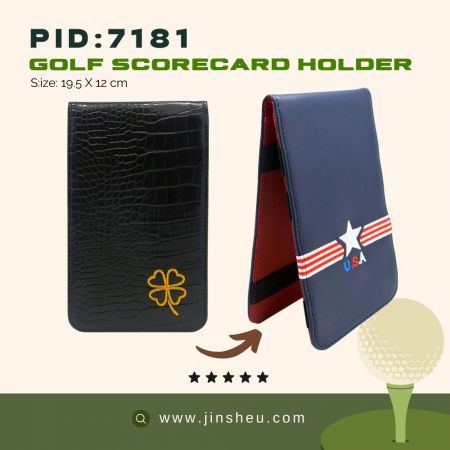 golf scorecard holder personalised