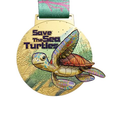 Save the Planet Medallions with UV Printing - UV printing on medal