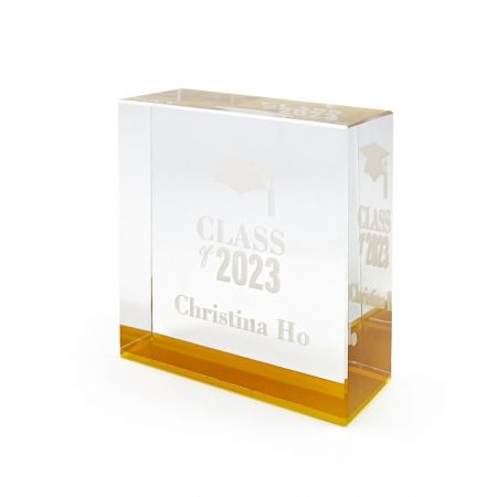 square shape Crystal Awards