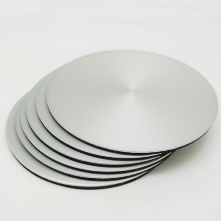 Personalized Engraved Round Aluminum Coasters With EVA PAD - Engraved Round Aluminium Coasters