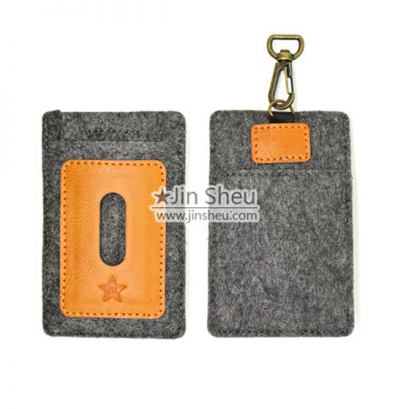 Felt & Leather Card Holder - Felt & Leather Card Holder