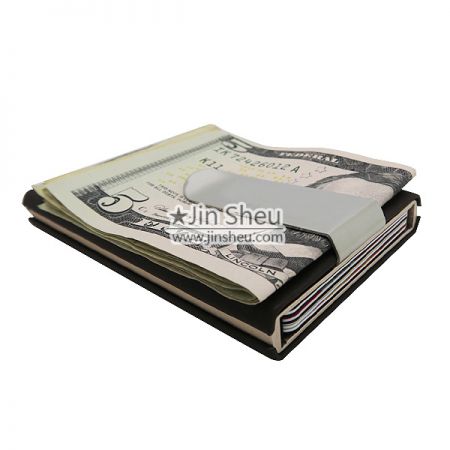Card Holder with Money Clip - Card Holder with Metal Clip