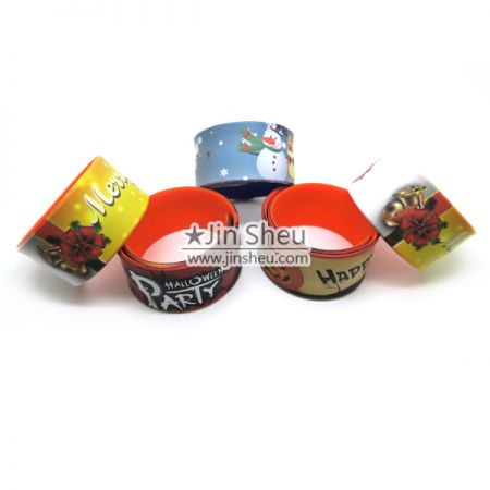 Silicone Slap Band with IMD - In-mold Printing Silicone slap band