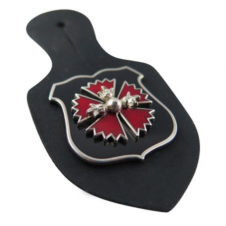 Custom Emblem Badge Holders - Promotional Leather Badge Holders Factory
