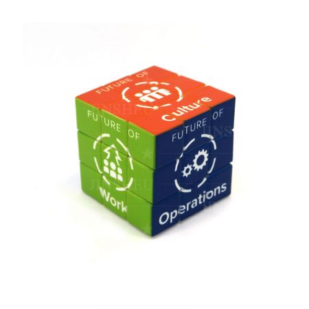 Куб-головоломка с логотипом 5,7 см - Изготовленный на заказ логотип печатая кубики волшебства 5.7км
