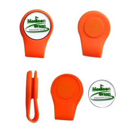 silicone golf hat clip magnet