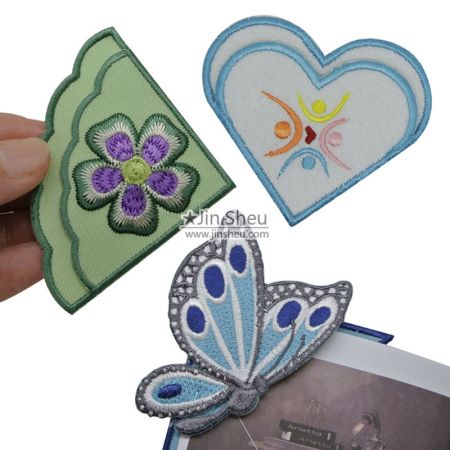 Embroidery Corner Bookmarks - Custom embroidery corner bookmarks supplier
