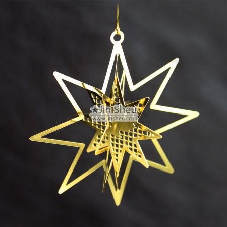 ozdoby choinkowe - Bombka choinkowa w kształcie gwiazdy