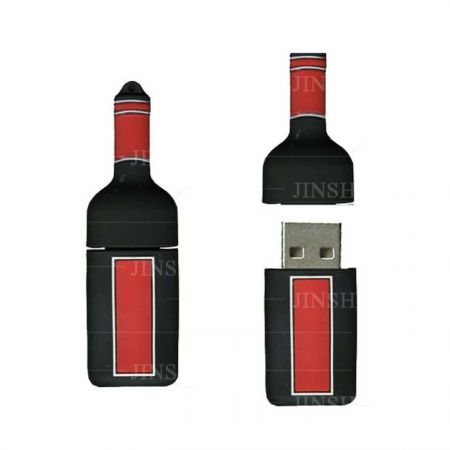 Wine Bottle Shaped USB Flash Drives - Promotional USB Manufacturer