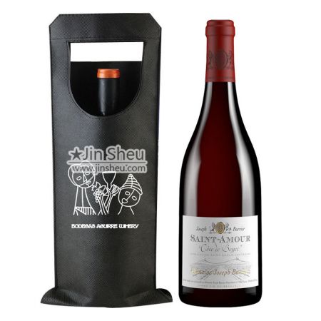 Niet-geweven wijnflesdrager - Promotionele draagtas voor flessen