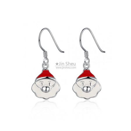 personalized christmas earrings