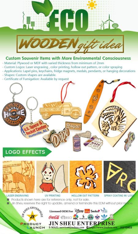 Wooden Gift Idea - Custom Made Wooden Souvenirs