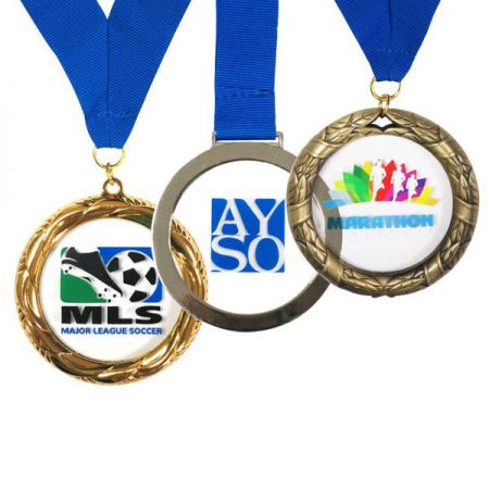 Sports Acrylic Medals with Custom Logos - Custom Made Clear Acrylic Medals