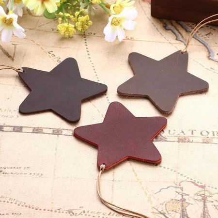 promotional leather star bookmarks