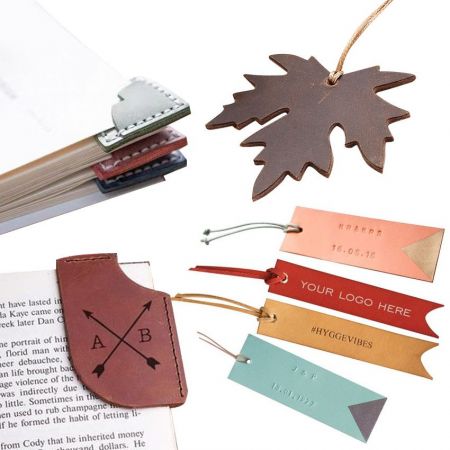 Leather Bookmarks & Corner Bookmarks - Personalized Leather Bookmark