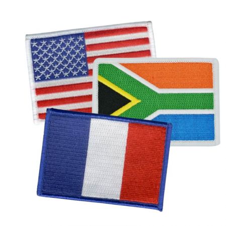National Flag Patches - Open design flag patches