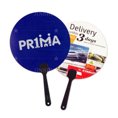 bespoke round advertising promotional hand fans