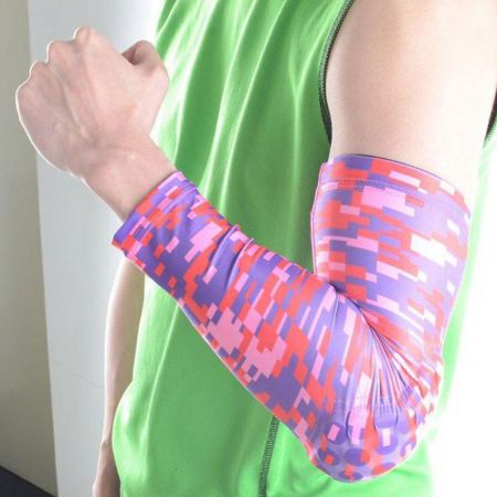 Mangas de braço esportivas UV promocionais - Mangas de braço esportivas UV promocionais