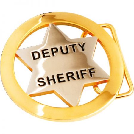 Hebilla de cinturón de estrella de sheriff - Hebilla de cinturón de estrella de sheriff