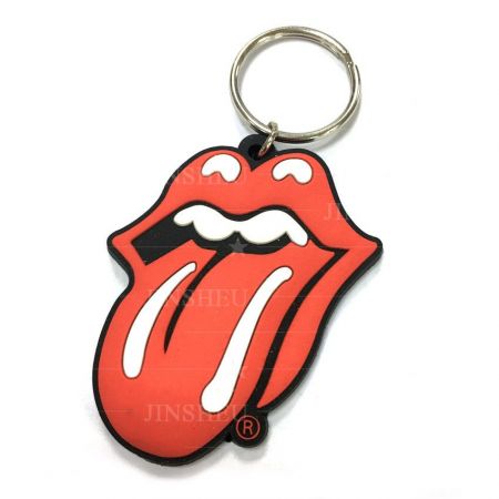 Custom Rubber Red Lip Keychain - Custom Rubber Red Lip Keychain