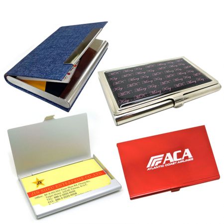 Оптом Визитницы и футляры - Оптовый металлический держатель визитной карточки с логотипом