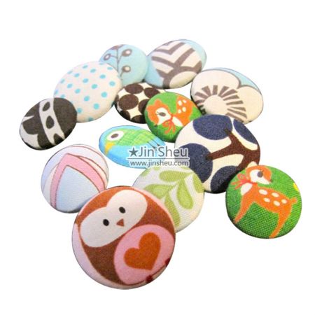 Fabric Button Badge - Fabric Button Badge