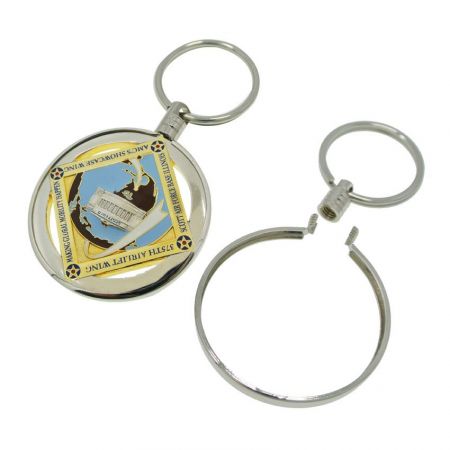 coin bezel frame with challenge coin