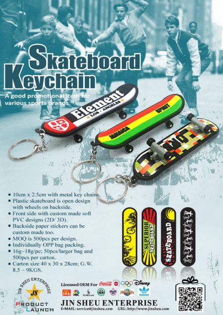 Personalized Finger Skateboard Keychains - Personalized Finger Skateboard Keychains