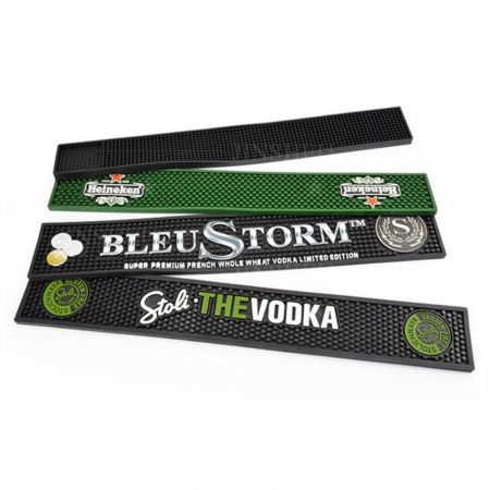 custom branded logo rubber beer mats