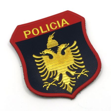 Naszywka policyjna z PVC z wytłoczonym logo 3D - Naszywka policyjna z PVC z wytłoczonym logo 3D