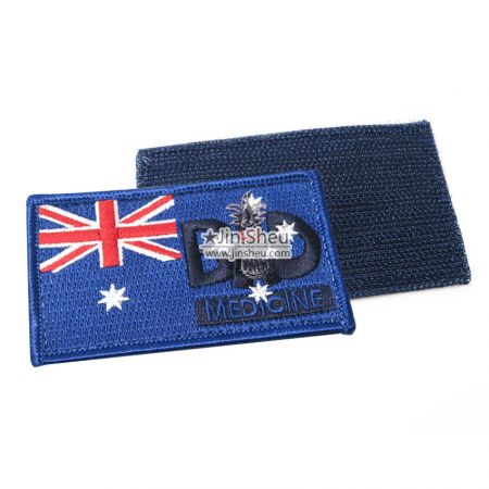Australian National Flag Patch - Custom Embroidery Flag Velcro Patch