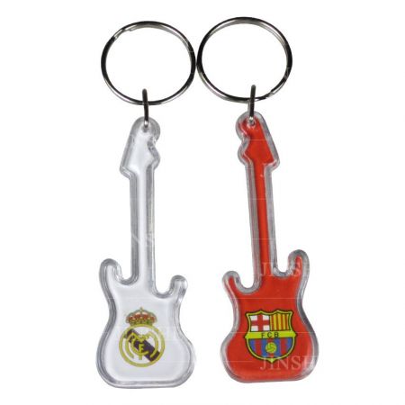 Promotional Guitar & Bass Acrylic Keychain - Promotional Guitar & Bass Acrylic Keychain