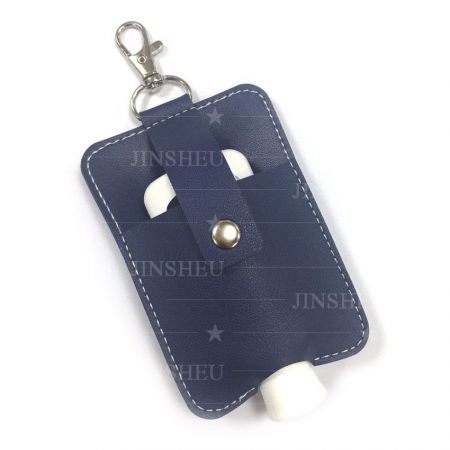 custom logo hand gel holder keychain