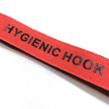 custom hygienic hook with silkscreen printed logo