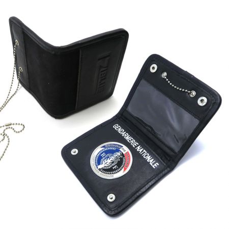 Кожаный кошелек со скрытым значком - Кожаный кошелек со скрытым значком