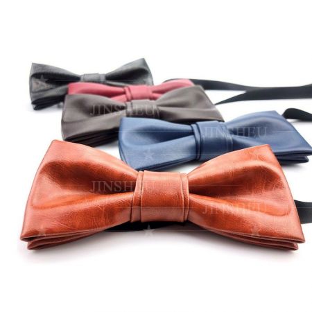 wholesale custom leather bow ties