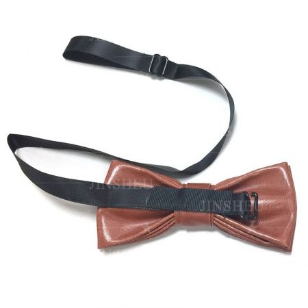 fashionable personalized leather bow ties