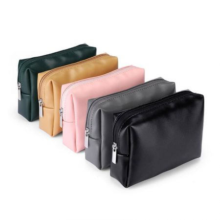 personalized bulk leather zipper bags