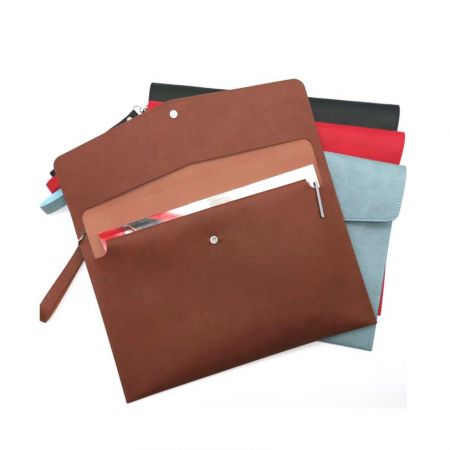 personalized leather envelope clutch bags