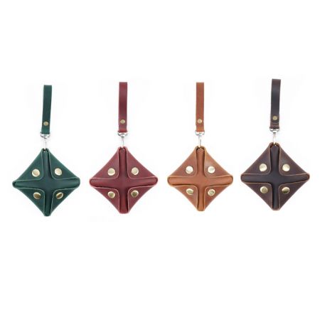 wholesale leather coin wallet with strap