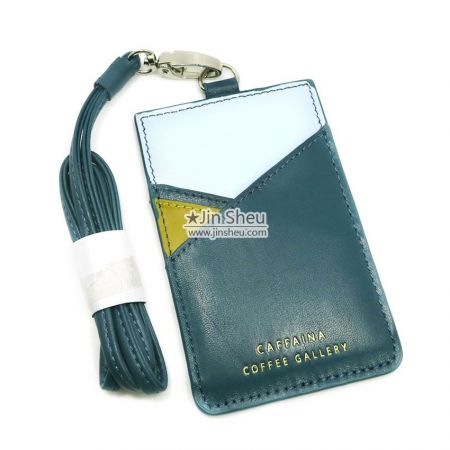 Leather Badge Card Holder - Leather Badge Card Holder