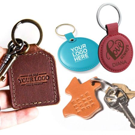 Custom Leather Keychains - Custom Leather Keychains, Personalized Leather Keyrings